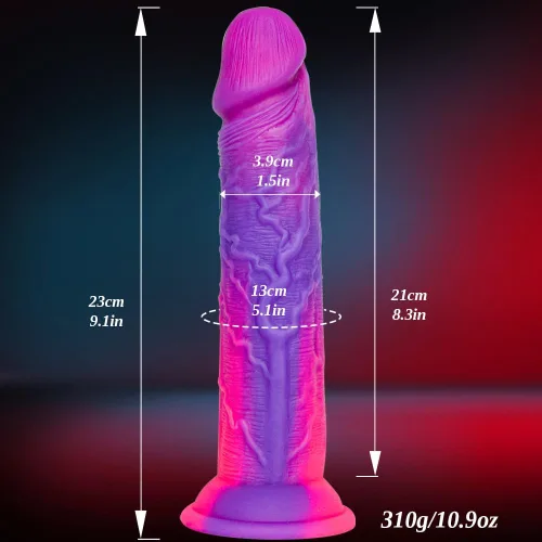 Miniatura 4 de Consoladore de silicona líquida grande y suave con ventosa, consolador anal realista de 9 pulgadas, fantasía para mujeres, hombres, lesbianas, XL