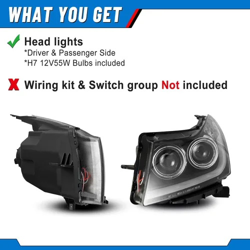 Miniatura 2 de Faros delanteros LED aptos para Chevy Cruze Chevrolet 2011, 2012, 2013, 2014, 2015, 2016, 2016, faros delanteros, 1 par