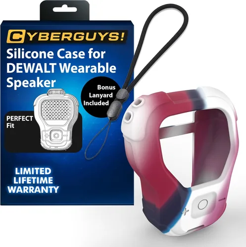 Miniatura 14 de CYBERGUYS Funda de Silicona para Altavoz Bluetooth Vestible DEWALT, Cubierta Protectora Duradera Resistente a Golpes Antideslizante para Mini