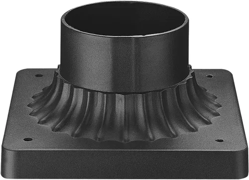 Miniatura 10 de Darkaway Soporte de base de poste para exteriores, adaptador de luz de poste de 3 pulgadas, base de montaje en muelle con acabado blanco para patio