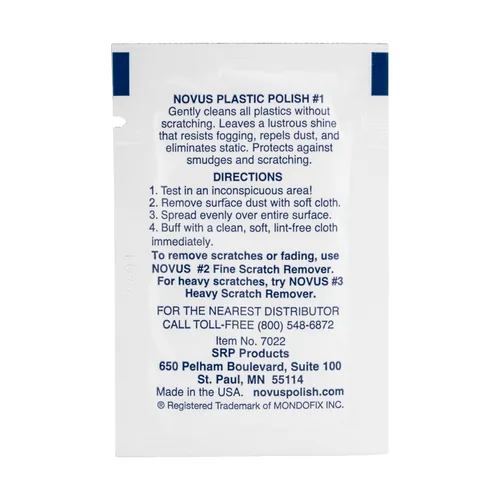 Miniatura 8 de Novus 7022 Plastic Clean & Shine #1 1 paquete de tamaño de muestra