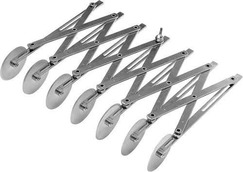 Ateco Cortador de acero inoxidable de 7 ruedas, ruedas de 2 1/8 pulgadas
