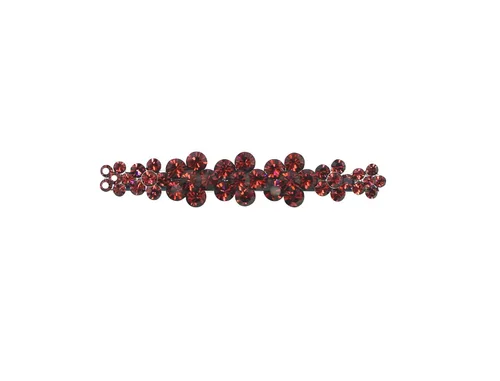 Miniatura 6 de Faship Preciosa pinza para el pelo de cocodrilo con diseño floral de cristal AB