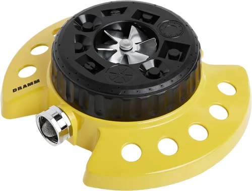 Miniatura 16 de Dramm ColorStorm - Aspersor de transmisión por engranajes sobre base de metal resistente y duradera, 4 patrones, ideal para áreas pequeñas, medianas