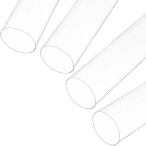 Miniatura 24 de MECCANIXITY Tubo Redondo Rígido Transparente de Acrílico 6mm (1/4") ID 8mm (5/16") OD 356mm para Lámparas y Linternas, Sistema de Refrigeración por