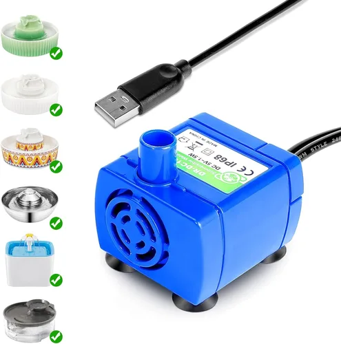 Bomba de fuente de agua para gatos, fuente para mascotas, bomba de repuesto sin luz LED, motor DR-DC160 para dispensador de bebidas para gatos de