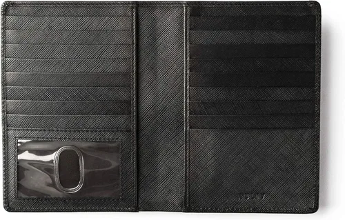 Miniatura 3 de Auliv RFID bloqueo de viaje cartera cartera cartera pasaporte cartera en cuero de grano completo