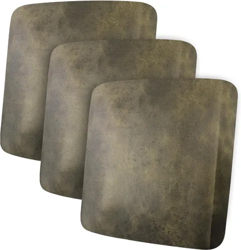 Miniatura 30 de ANARACHON Fundas de cojín de sofá con aspecto de cuero, juego de fundas de asiento de sofá, protector de muebles para sillón seccional, sofá biplaza