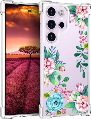 Miniatura 60 de Compatible con Samsung Galaxy S23 - Funda transparente para mujeres y niñas, diseño transparente (formas geométricas de arte abstracto)