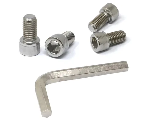 Miniatura 130 de iexcell 25 piezas M4 x 60/65/70/75/3.150 in paso de rosca 0.028 in acero inoxidable 304 cabeza hexagonal Tornillos Tornillos surtido Kit