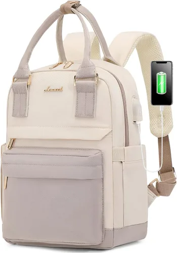 Miniatura 21 de LOVEVOOK Mini mochila para mujeres y niñas, elegante mochila impermeable con puerto USB, bonita mochila para la escuela, viajes, fiestas, Negro