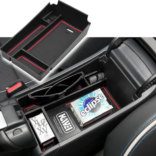 HGWEI - Bandeja organizadora de consola central Compatible con Honda HRV 2023 2024 2025 2026 Accesorios, caja de almacenamiento de reposabrazos para