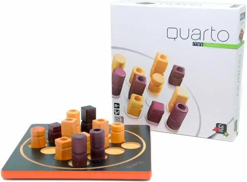 Miniatura 3 de Quarto Mini Ganador de Mensa Select Versión para viajes del juego de estrategia abstracta de madera para niños y adultos Favorito de la noche