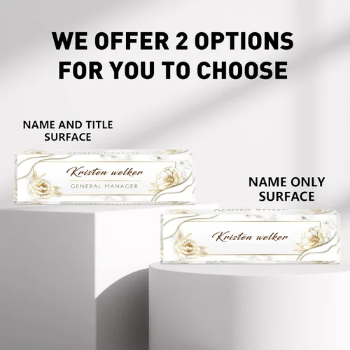 Miniatura 4 de Placa de Nombre Personalizada para Escritorio, Placas de Nombre Personalizadas para Escritorios, Placa de Nombre Personalizada de Acrílico