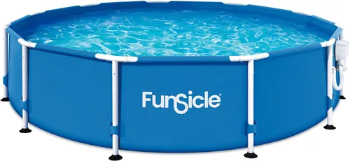 Miniatura 7 de Funsicle Actividad 8' x 30" Piscina redonda sobre el suelo, incluye bomba de filtro FiltraBoost 400 GPH con AutoSkimmer, cartucho de filtro tipo I
