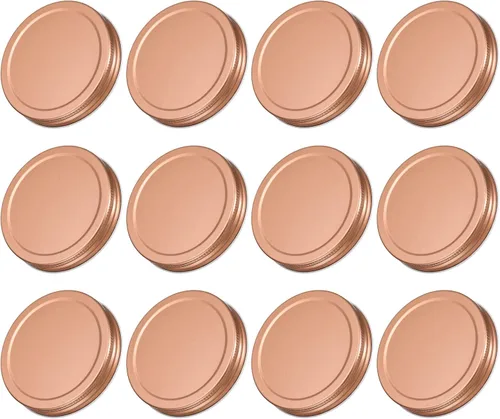 Miniatura 11 de uxcell Tapas para tarros de conserva, 2.76 pulgadas, boca regular, tapas de placa de hojalata a prueba de fugas para conservas de cocina