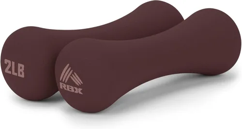Miniatura 11 de RBX Pesas de mano, pesas de mano de neopreno para entrenamientos en casa, entrenamiento cardiovascular y de fuerza, equipo de gimnasio en casa
