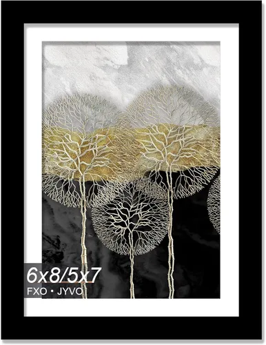 Miniatura 162 de Fxojyvo Marco de Fotos de 4x6, Muestra Foto de 3.5x5 con Paspartú o 4 x 6 Sin Paspartú, Liviano y de Alta Transparencia Marco de 4 por 6 para Pared