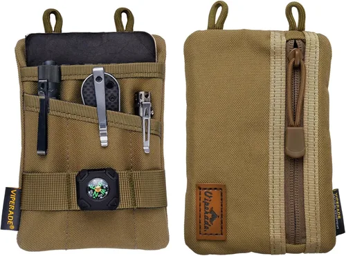 VIPERADE VE1 Organizador de bolsillo, bolsa EDC para hombres, organizador de almacenamiento EDC, equipo EDC, bolsa de bolsillo multiherramienta para