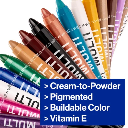 Miniatura 4 de wet n wild Color Icon Delineador de ojos en crema con sombra de ojos multi-barra, hidratante, fórmula nutritiva de crema a polvo, cremosa
