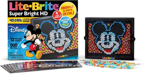 Miniatura 13 de Lite Brite Super Bright HD, Edición Pokémon – Pantalla creativa retro iluminada – Juego educativo para niños, mejora la creatividad, regalo