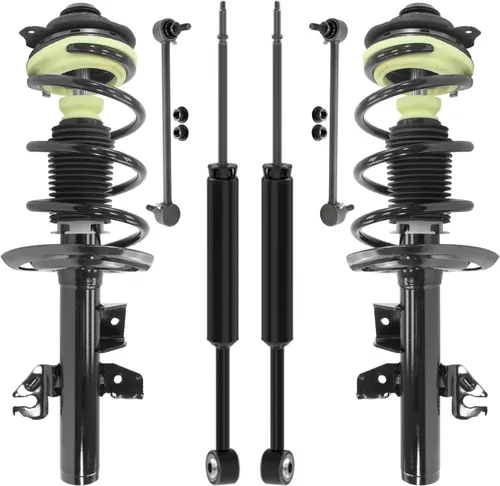 Miniatura 25 de Detroit Axle - Kit de puntales delanteros de 6 piezas para Ford Escape 2014-2019, 2 puntales y muelles helicoidales, 2 enlaces de barra
