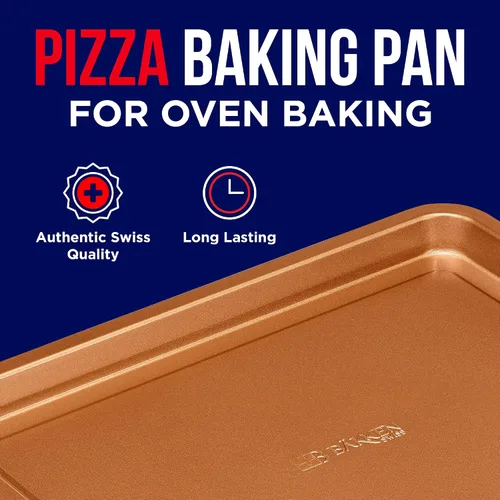 Miniatura 3 de Bakken Swiss - Bandeja para freidora de aire, 2 en 1, antiadherente, de cobre, con malla elevada, ideal para horno, para hornear y alimentos