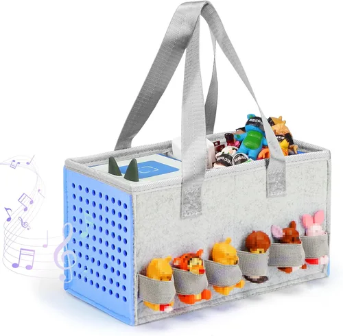 Estuche de transporte para Toniebox Bolsa de viaje para Tonies Starter Set y reproductor de audio, bolsas portátiles de tela de fieltro para