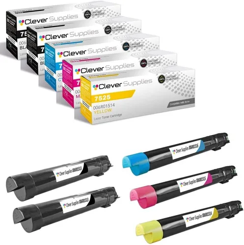 Miniatura 355 de CS compatible Xerox Phaser 6510/WorkCentre 6515 (106r03480) 2 cartuchos de tóner negro para Phaser 6510, WorkCentre 6515 2 negro