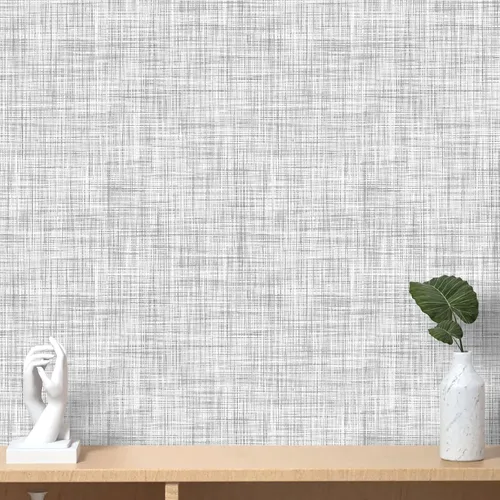 Miniatura 12 de Papel tapiz beige con textura de papel de contacto de 17.3 x 120 pulgadas, papel tapiz vintage extraíble impermeable para paredes de habitaciones