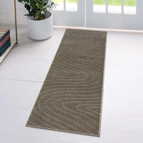 Miniatura 16 de LUXE WEAVERS Alfombra de Área Moderna Geométrica de Ondas Beige 2x3