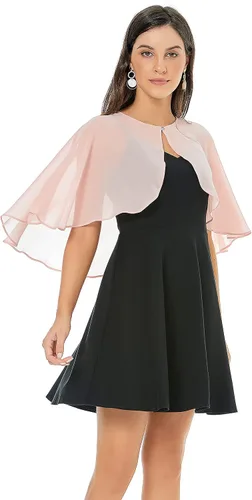 Miniatura 5 de Chales de encaje de gasa suave para vestido de noche, boda, capa para mujer