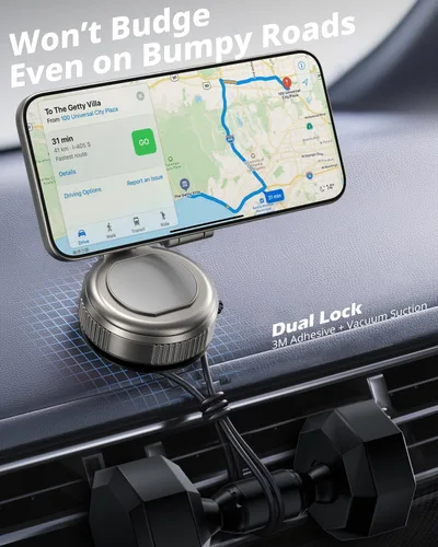 Miniatura 4 de UBeesize 2025 Actualizado Soporte Magnético de Vacío Magsafe Gira 360° para Teléfono en Coche