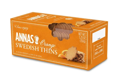 Miniatura 3 de Anna's Ginger Thins Paquete variado sueco original, naranja y almendra