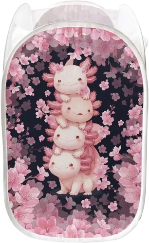 Miniatura 34 de AFPANQZ Cesta plegable de malla para ropa sucia, plegable, portátil, para guardar lugar para el hogar, fácil de plegar para viajes, 13.5 x 13.5 x 21