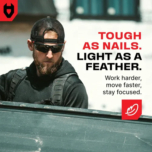 Miniatura 7 de NoCry Gafas de sol de seguridad para el trabajo y los deportes con lentes envolventes tintadas verdes resistentes a los arañazos y agarres Negro &