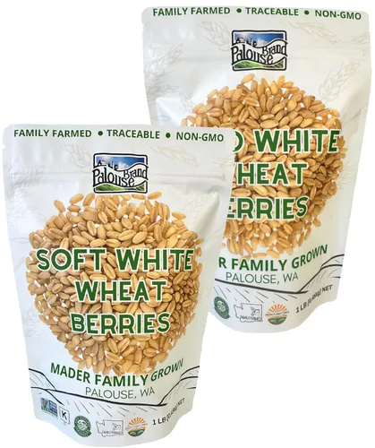Miniatura 21 de Palouse Brand Granos de Trigo Blanco Suave Certificados Sin Residuos de Glifosato 1 LB Cultivado por Familias en el Estado de Washington 100%