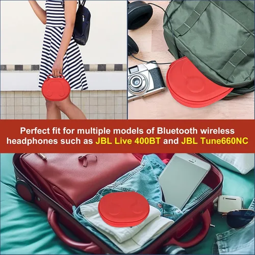 Miniatura 5 de Funda rígida EVA para JBL Live 770NC/670NC/660NC/650BT/460NC/400BT/500BT y JBL Tune 770NC/710BT/720BT/700BT/750BT/520BT/510BT/760NC/660NC/500/E4
