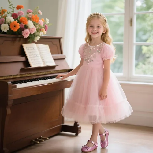 Miniatura 3 de Otter MOMO Zapatos planos de bailarina para niña, con lazo decorativo, ideales para llevar con vestido y combinan bien con flores, para escuela