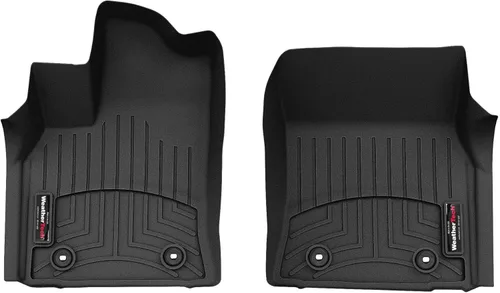 WeatherTech Revestimientos de suelo personalizados para Toyota Tundra Hybrid, Tundra, Tundra - 1ª fila (4417081), negro