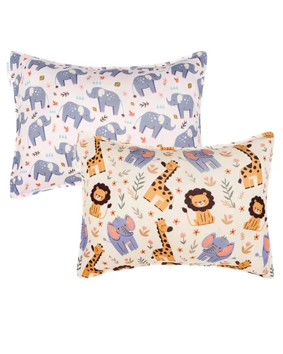 Miniatura 16 de ALVABABY Paquete de 2 fundas de almohada de algodón orgánico para niños pequeños, fundas de almohada para niños de 13 x 18 pulgadas o 12 x 16