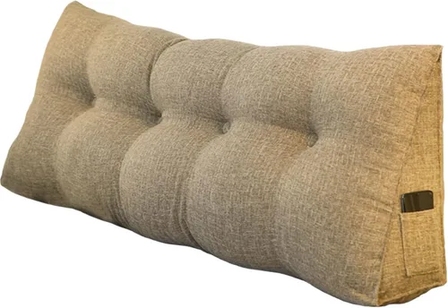 Miniatura 4 de Almohada triangular de cuña tamaño Queen, almohadas de lectura para sentarse en la cama, sofá, cojín de soporte de espalda, almohadas lumbares