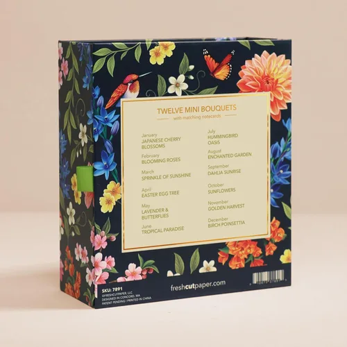 Miniatura 3 de Freshcut Paper Tarjetas desplegables, juego de 12 mini ramos de flores con tarjeta a juego, tarjetas de felicitación de flores emergentes 3D de 6