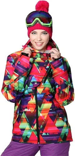 Miniatura 2 de Conjunto de chaqueta y pantalón de esquí para mujer, impermeable, resistente al viento, para snowboard, para deportes al aire libre