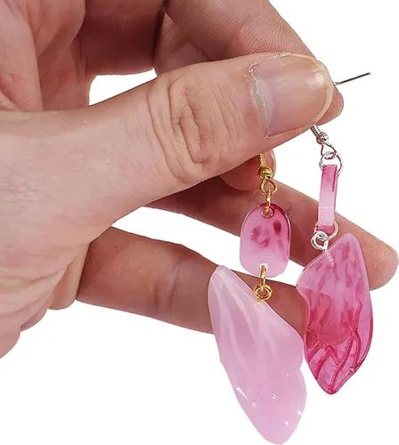 Miniatura 5 de Attuslla Moldes de resina de silicona para aretes con anillos para hacer joyas, colgantes, aretes Estilo 9