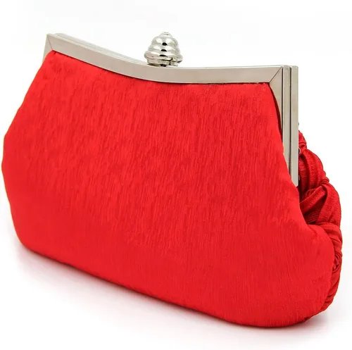 Miniatura 4 de Elegante bolso de noche de embrague de diamantes de imitación plisados trenzados - diferentes