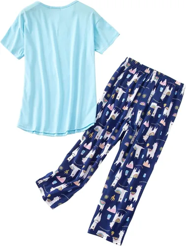 Miniatura 8 de SISKIN Conjuntos de pijama para mujer, conjunto de pijama capri para mujer, conjunto de ropa de dormir de talla grande con pantalones capri