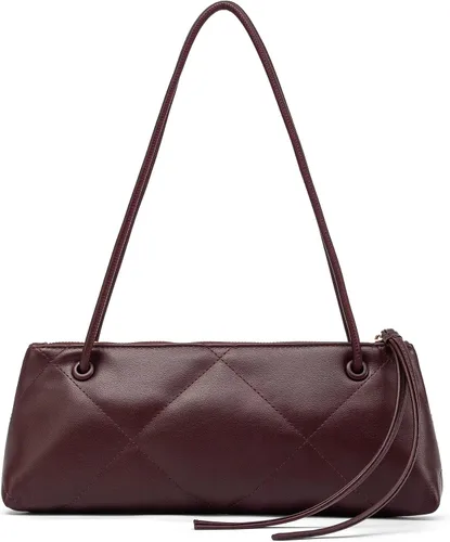 Miniatura 14 de NEWBELLA Bolso de mano de piel sintética para mujer, bolso de hombro convertible con asa superior para trabajo de noche
