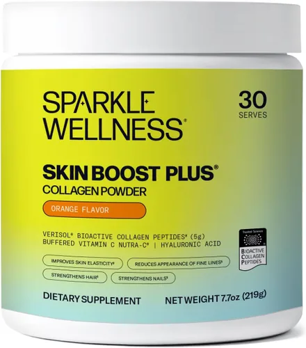 Miniatura 20 de Sparkle Wellness VERISOL Péptidos de colágeno hidrolizados bioactivos Polvo de colágeno con vitamina C y ácido hialurónico para la salud