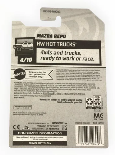 Miniatura 2 de Hot Wheels Mazda Repu, HW Camiones calientes 4/10